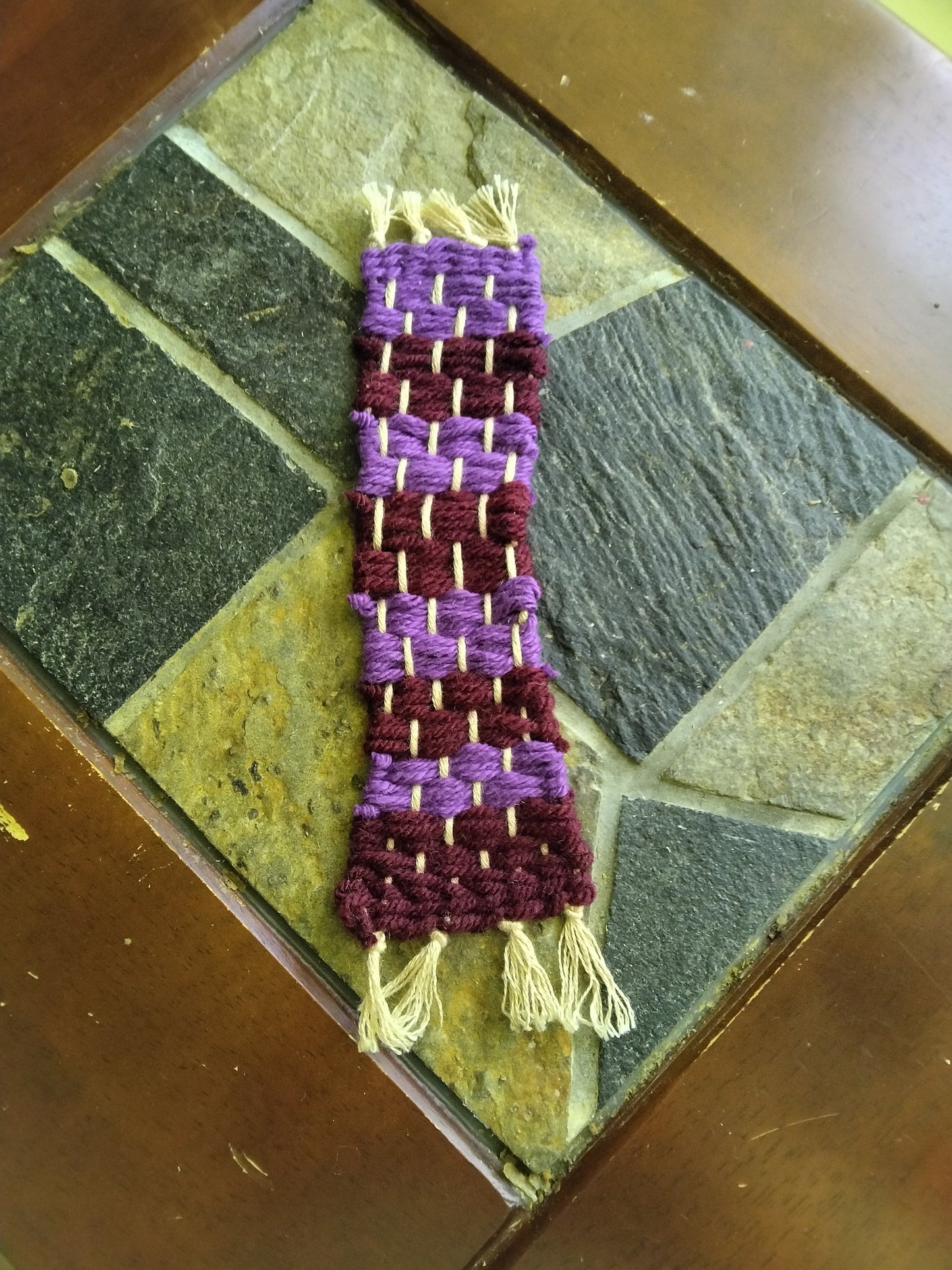 Striped Loom Woven Bookmark (2 pack)