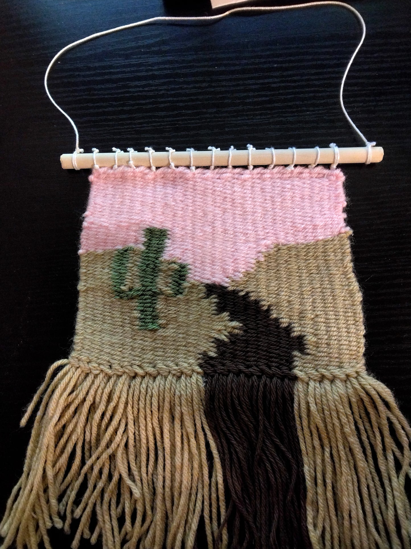 Handmade Cactus Trail Hanging Tapestry