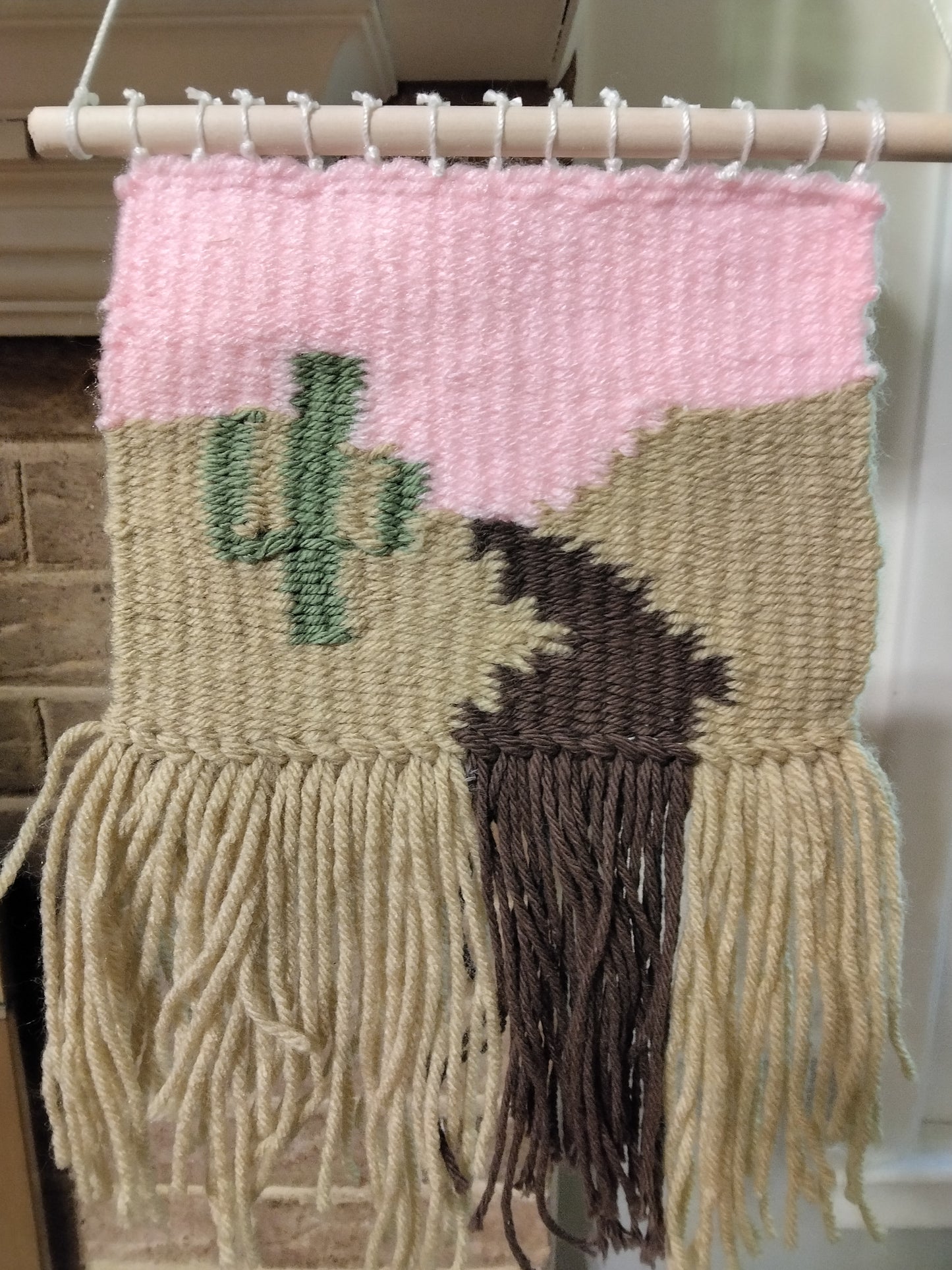 Handmade Cactus Trail Hanging Tapestry