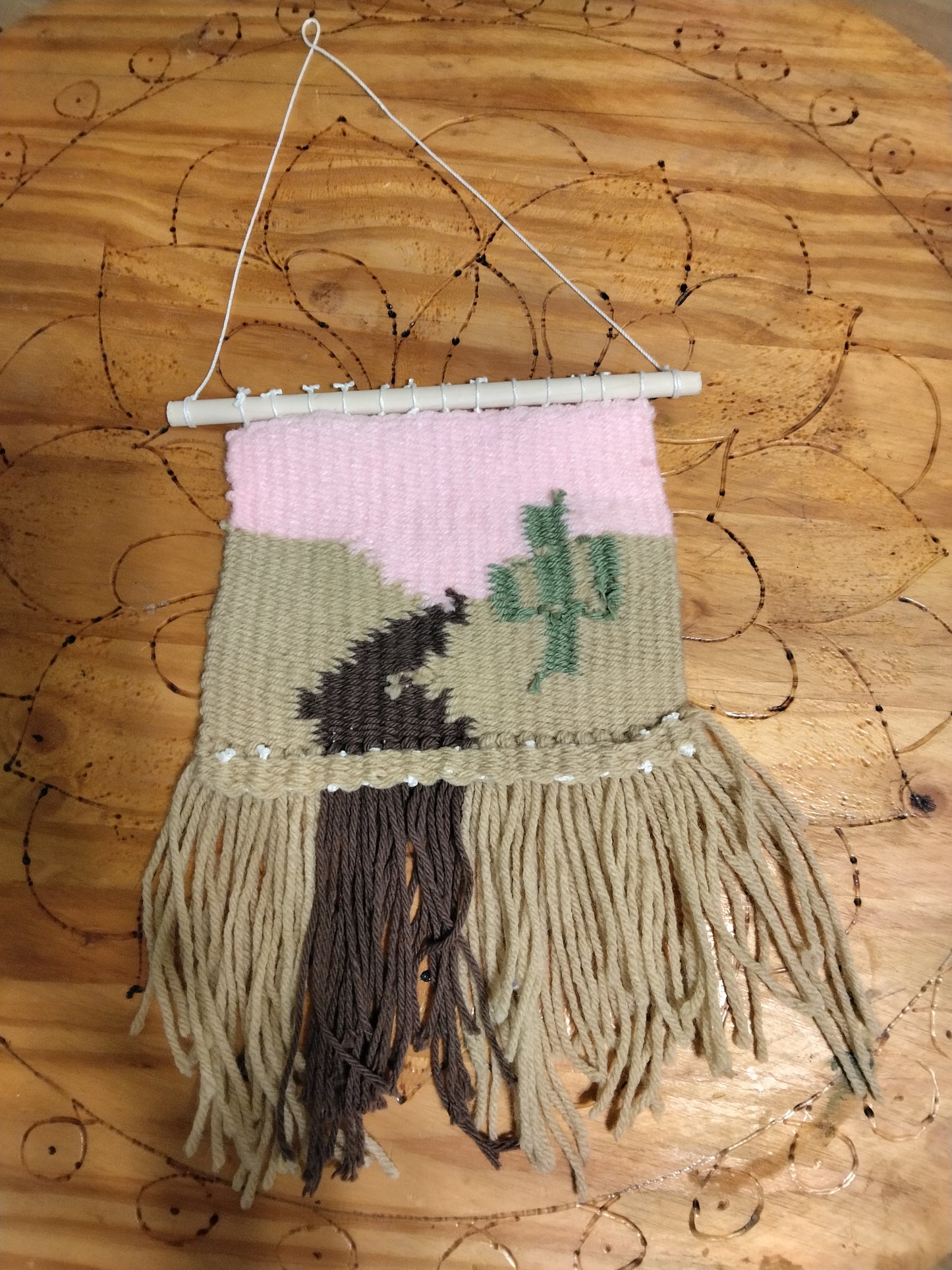 Handmade Cactus Trail Hanging Tapestry